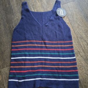 Striped Knit Tank Top